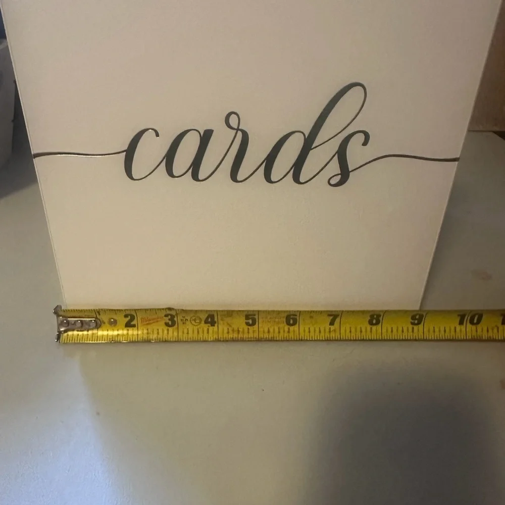 White Card Holder Box